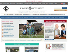 Tablet Screenshot of krausemonument.com